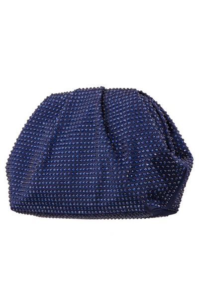 Nina Crystal Frame Satchel In Navy Multi