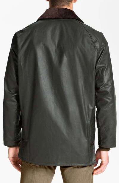 Barbour Waxed Bedale Jacket In Sage