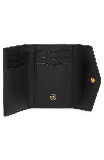 Shop Mulberry Bifold Leather Card Case In A100 Black