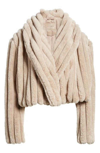 Shop Blanknyc Chubby Faux Fur Jacket In Angel Heart