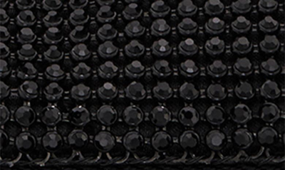 Nina June Sequin Frame Clutch In Black
