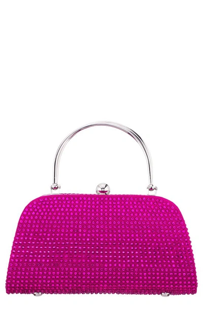 Shop Nina Beauty Embellished Top Handle Bag In Fuchsia