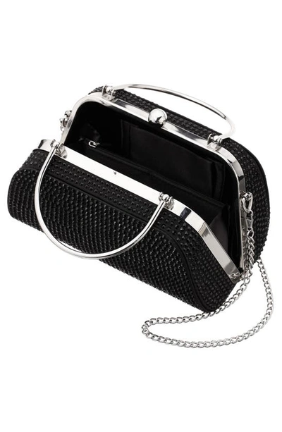 Shop Nina Beauty Embellished Top Handle Bag In Black