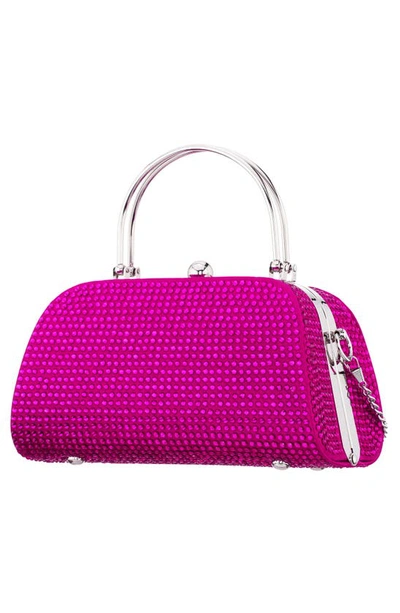 Shop Nina Beauty Embellished Top Handle Bag In Fuchsia