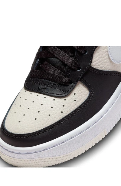 Shop Nike Kids' Air Force 1 Sneaker In Black/ Silver/ Phantom/ White