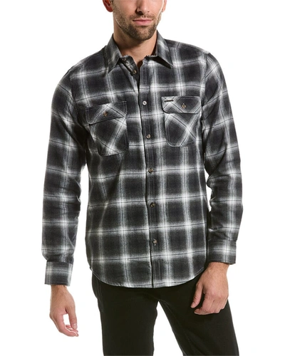 Shop Point Zero Brush Flannel Shirt In Grey