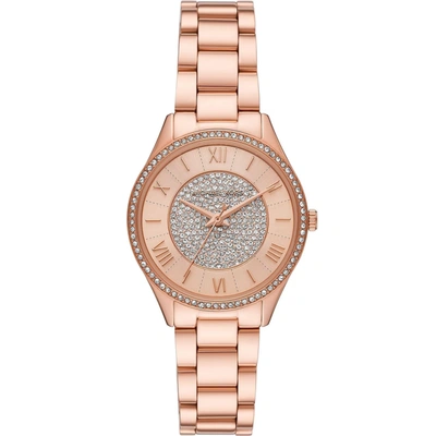 Shop Michael Kors Women's Lauryn Rose Gold Dial Watch