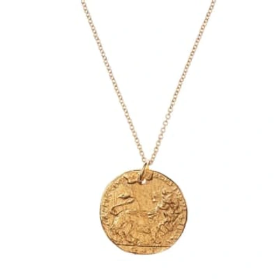 Shop Alighieri The Medium Leone Necklace In Gold