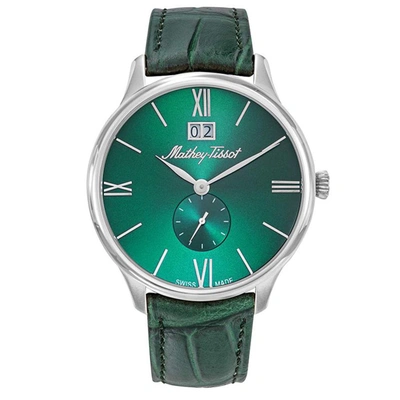 Mathey-tissot Edmond Quartz Green Dial Mens Watch H1886qav In Black