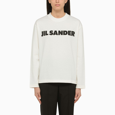 Shop Jil Sander | White Long-sleeved T-shirt