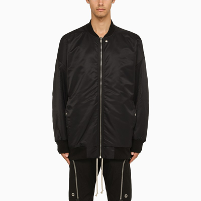 Drkshdw Black Cotton Bomber Jacket In Black