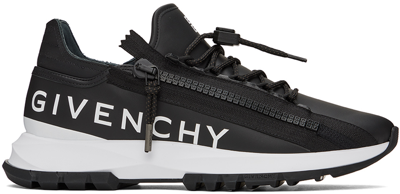 Shop Givenchy Black Spectre Sneakers In 004-black/white