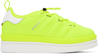 Shop Moncler Genius Moncler X Adidas Originals Yellow Campus Sneakers In N11 Neon