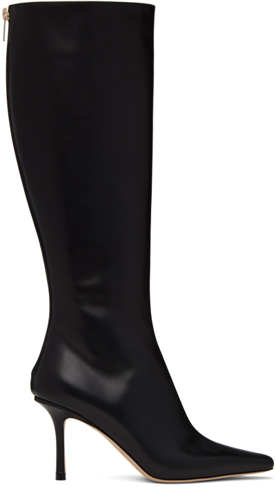 Jimmy Choo Agathe Knee Boot 85 In Black