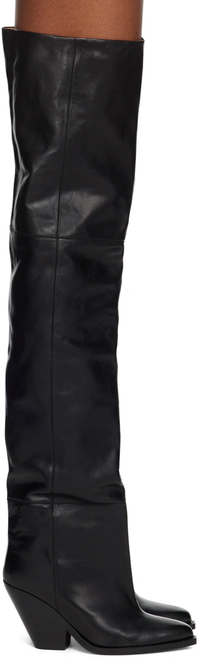 Shop Isabel Marant Black Lalex Boots In 01bk Black