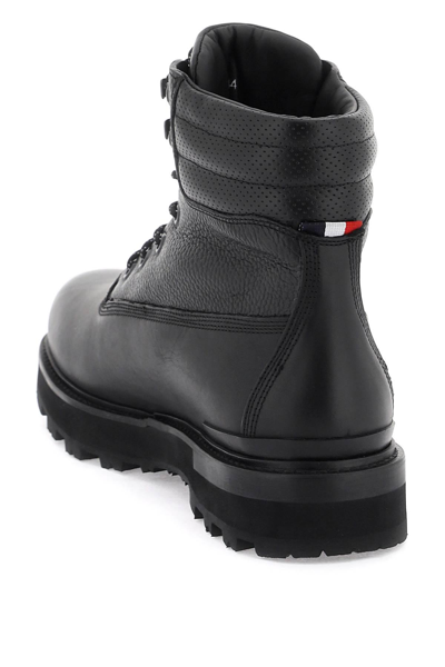 Shop Moncler Peka Lace-up Boots In Black