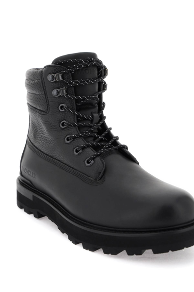 Shop Moncler Peka Lace-up Boots In Black