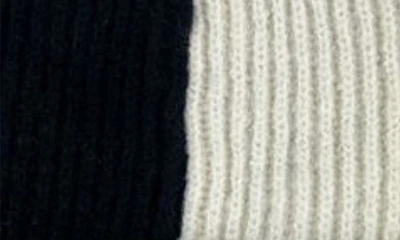 Shop Marcus Adler Checkered Knit Beanie In Black