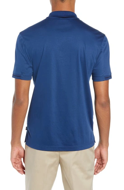 Hugo Boss Parlay Regular Fit Polo In Navy