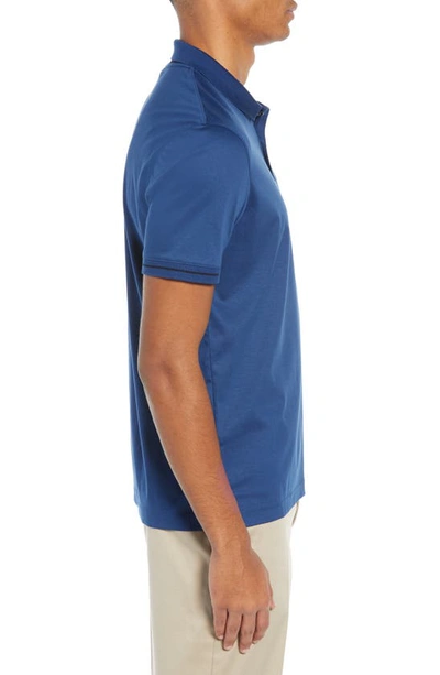 Hugo Boss Parlay Regular Fit Polo In Navy