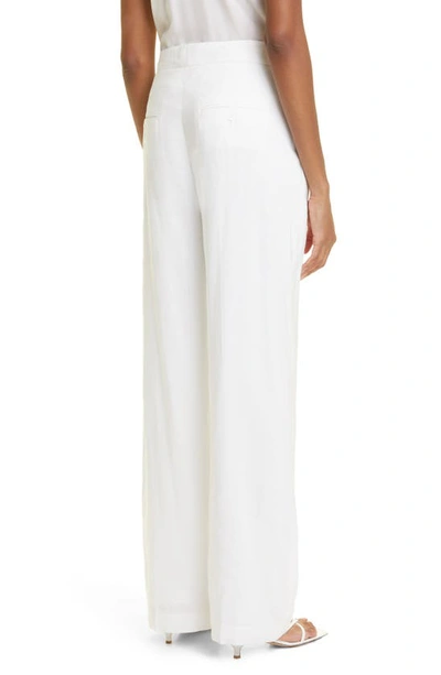 Shop Judith & Charles Quinn Linen Blend Pants In Off White