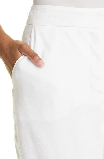 Judith & Charles Quinn Linen Blend Pants In Off White