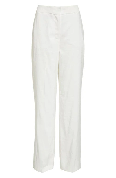 Judith & Charles Quinn Linen Blend Pants In Off White