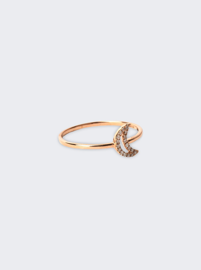 Rosa De La Cruz 18kt Rose Gold Crescent Ring