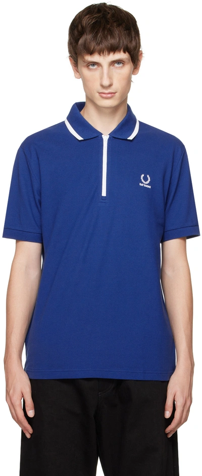 Shop Raf Simons Blue Fred Perry Edition Polo In 139 Royal