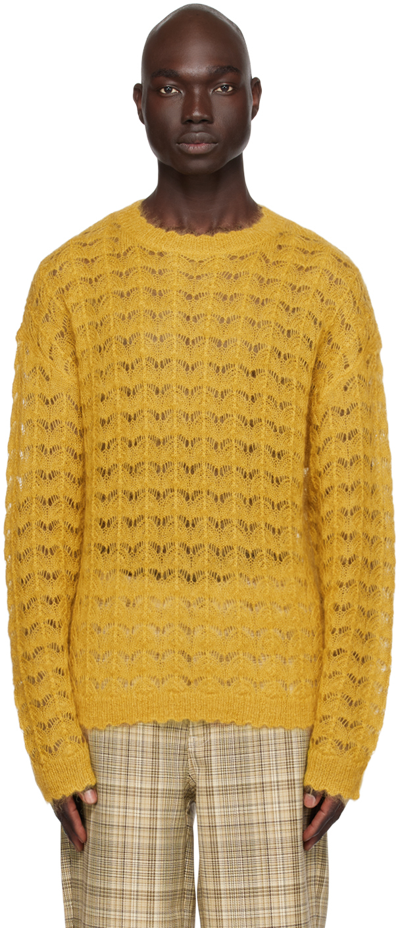 Shop Cmmn Swdn Yellow Elnar Sweater In Mustard