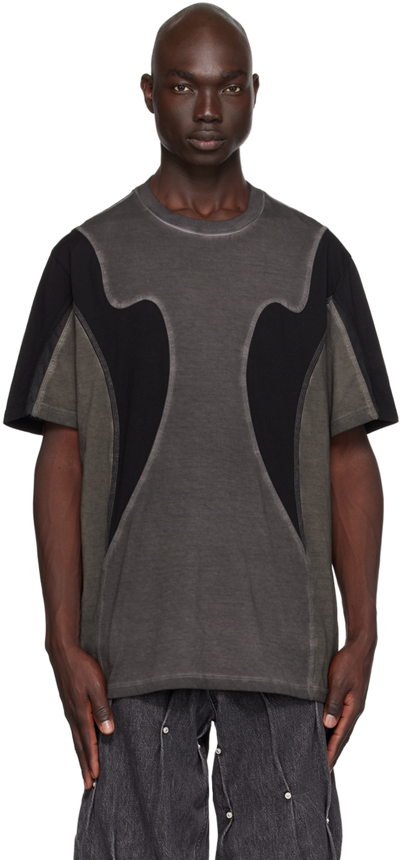 Shop Kusikohc Black & Gray Rider T-shirt In Lavender