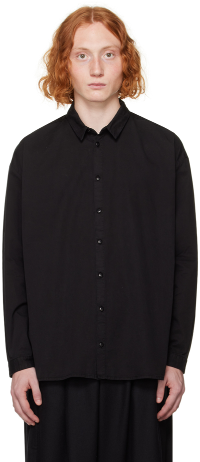 Shop Toogood Black 'the Draughtsman' Shirt In Flint