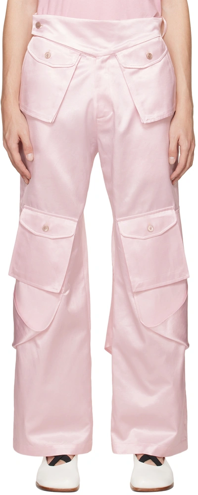 Shop Strongthe Pink Cargo44 Trousers