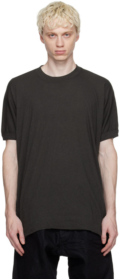 Shop Jan-jan Van Essche Gray O-project T-shirt In Off-black