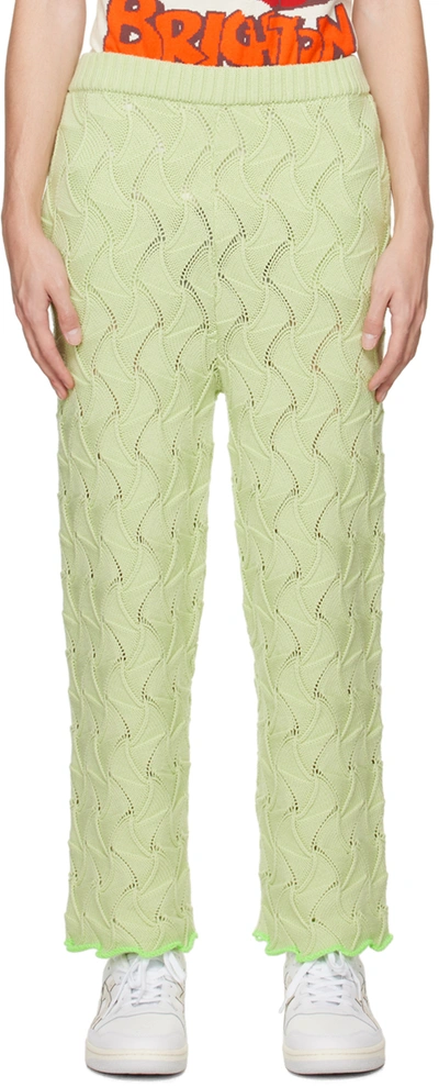 Shop Robyn Lynch Green Wavy Trousers In 24496978 Pale Pistac