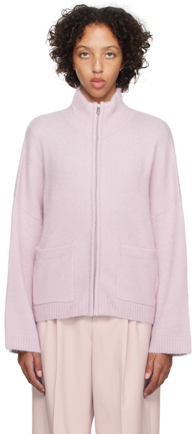 Shop Holzweiler Pink Tine Fluffy Sweater In 1405 Lilac