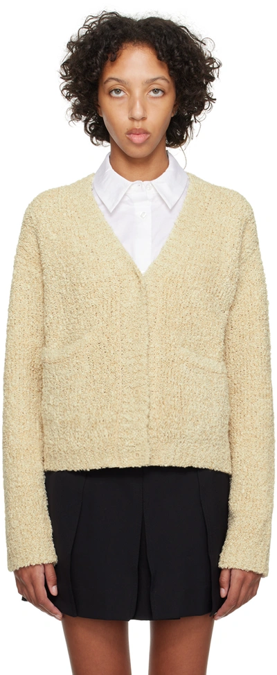 Shop Holzweiler Beige Koi Cardigan In 1005 Ecru Mix