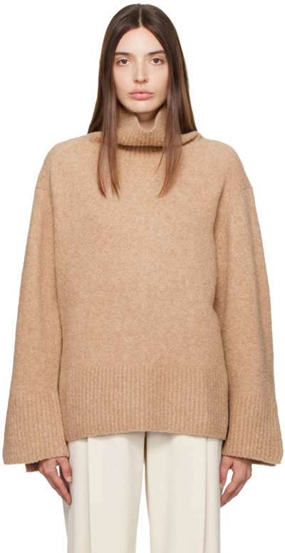 Shop Camilla And Marc Tan Merewood Turtleneck In L80 Oatmeal