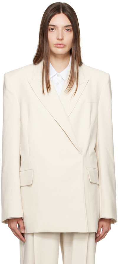 Shop Camilla And Marc Off-white Armand Blazer In L80 Oat Marle