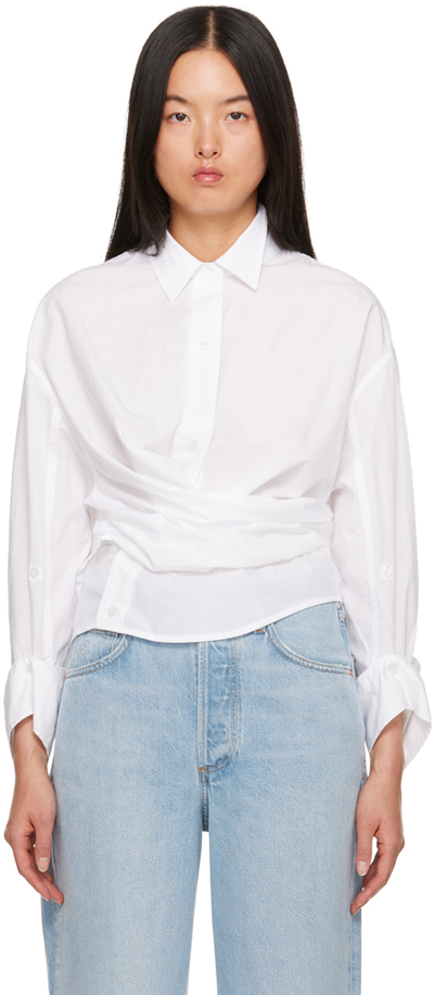 Shop Citizens Of Humanity White Vienna Shirt In Optic White