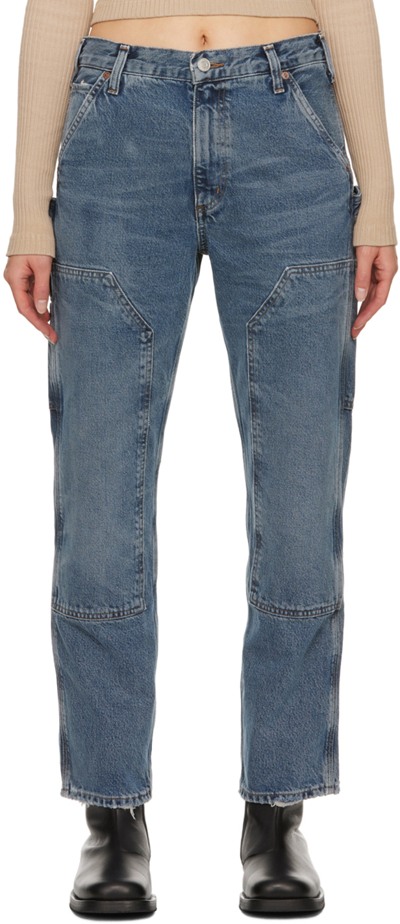 Shop Agolde Blue Rami Jeans In Repetition