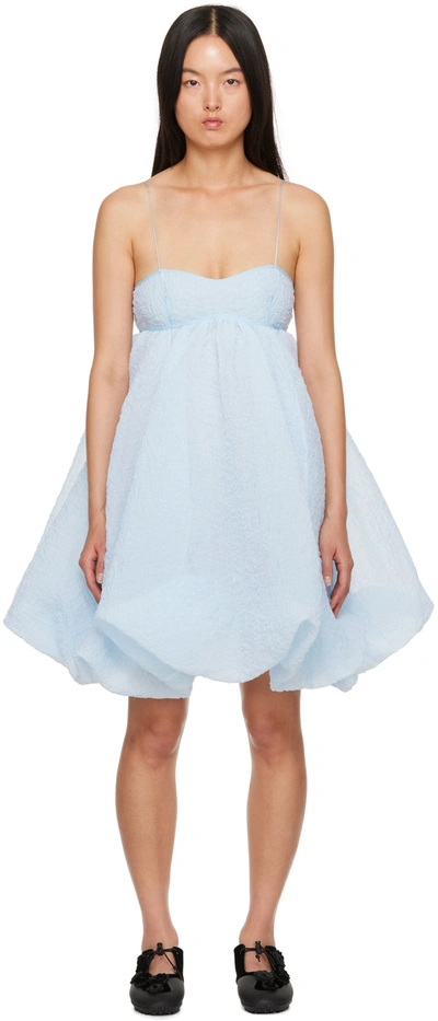 Shop Cecilie Bahnsen Blue Sunni Midi Dress In Light Blue