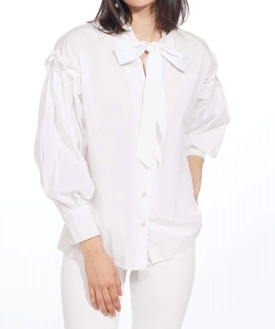 Eva Franco Viola Blouse In White In White