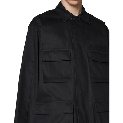 Shop Balenciaga Multi Pocket Cargo Shirt Jacket