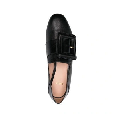 Bally Janelle Buckled Leather Loafers