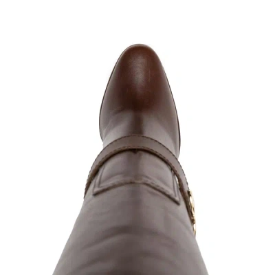 Shop Dolce & Gabbana Leather Knee Boots