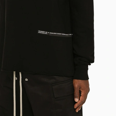 Shop Drkshdw Black Logoed Crewneck Sweatshirt