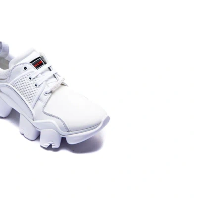 Shop Givenchy Jaw Leather Sneakers