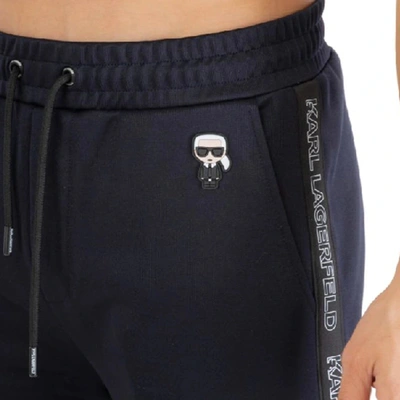 Shop Karl Lagerfeld Cotton Logo Sweatpants