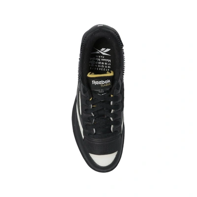 Shop Maison Margiela Leather And Fabric Sneakers